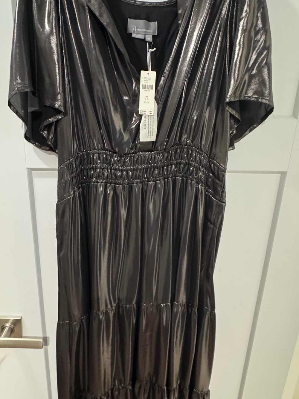 Metallic Somerset Black Maxi Dress